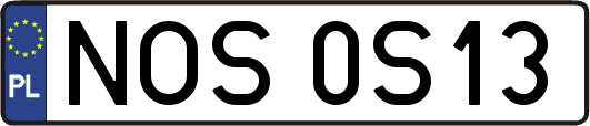 NOS0S13