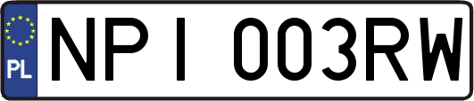NPI003RW