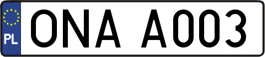 ONAA003