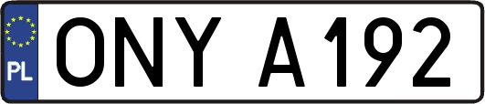 ONYA192
