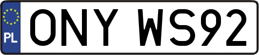 ONYWS92