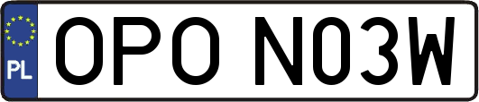 OPON03W