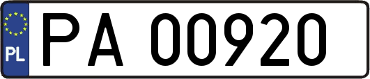 PA00920