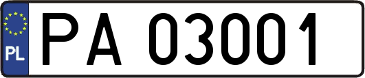 PA03001