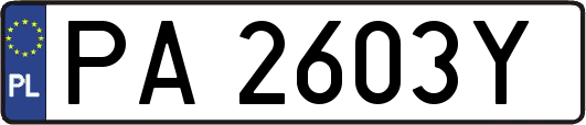 PA2603Y