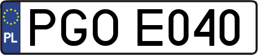 PGOE040