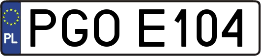 PGOE104