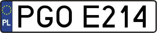 PGOE214