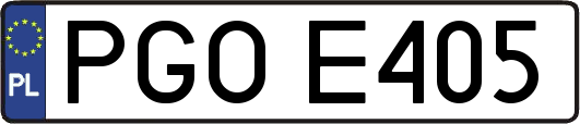PGOE405