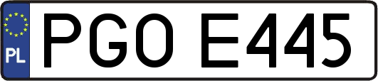 PGOE445
