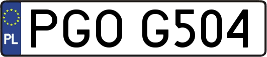 PGOG504
