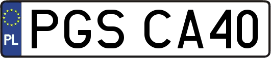 PGSCA40