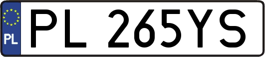 PL265YS