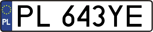 PL643YE