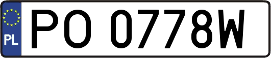 PO0778W
