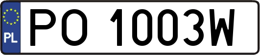 PO1003W
