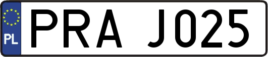 PRAJ025