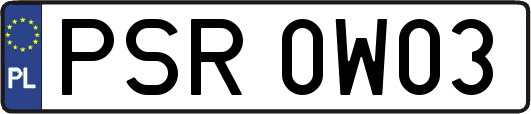 PSR0W03