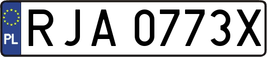 RJA0773X