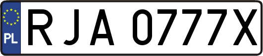 RJA0777X