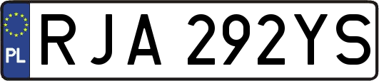 RJA292YS