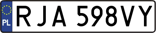 RJA598VY