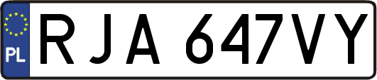 RJA647VY