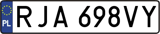 RJA698VY