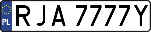 RJA7777Y