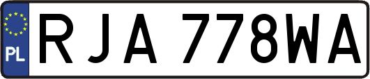 RJA778WA