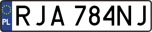 RJA784NJ