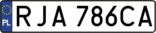RJA786CA