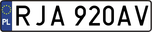 RJA920AV