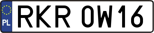 RKR0W16