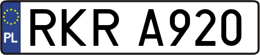 RKRA920