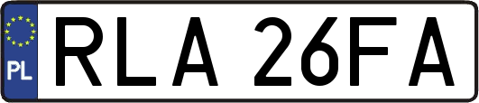RLA26FA