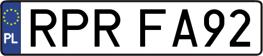 RPRFA92
