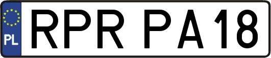 RPRPA18