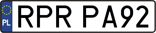 RPRPA92