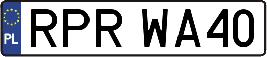 RPRWA40