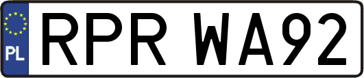 RPRWA92