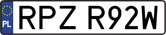 RPZR92W