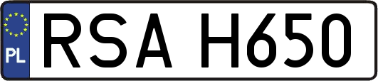 RSAH650