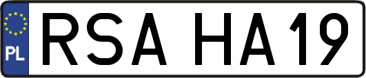 RSAHA19