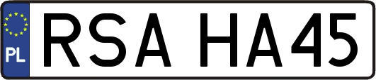 RSAHA45