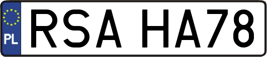 RSAHA78