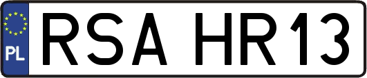 RSAHR13