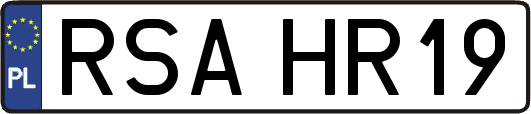 RSAHR19