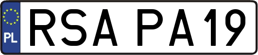 RSAPA19