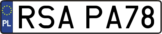 RSAPA78